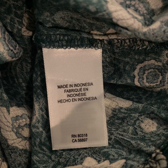 Lucky Brand, Green floral, Blouse - Picture 8 of 9